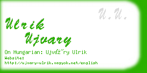 ulrik ujvary business card